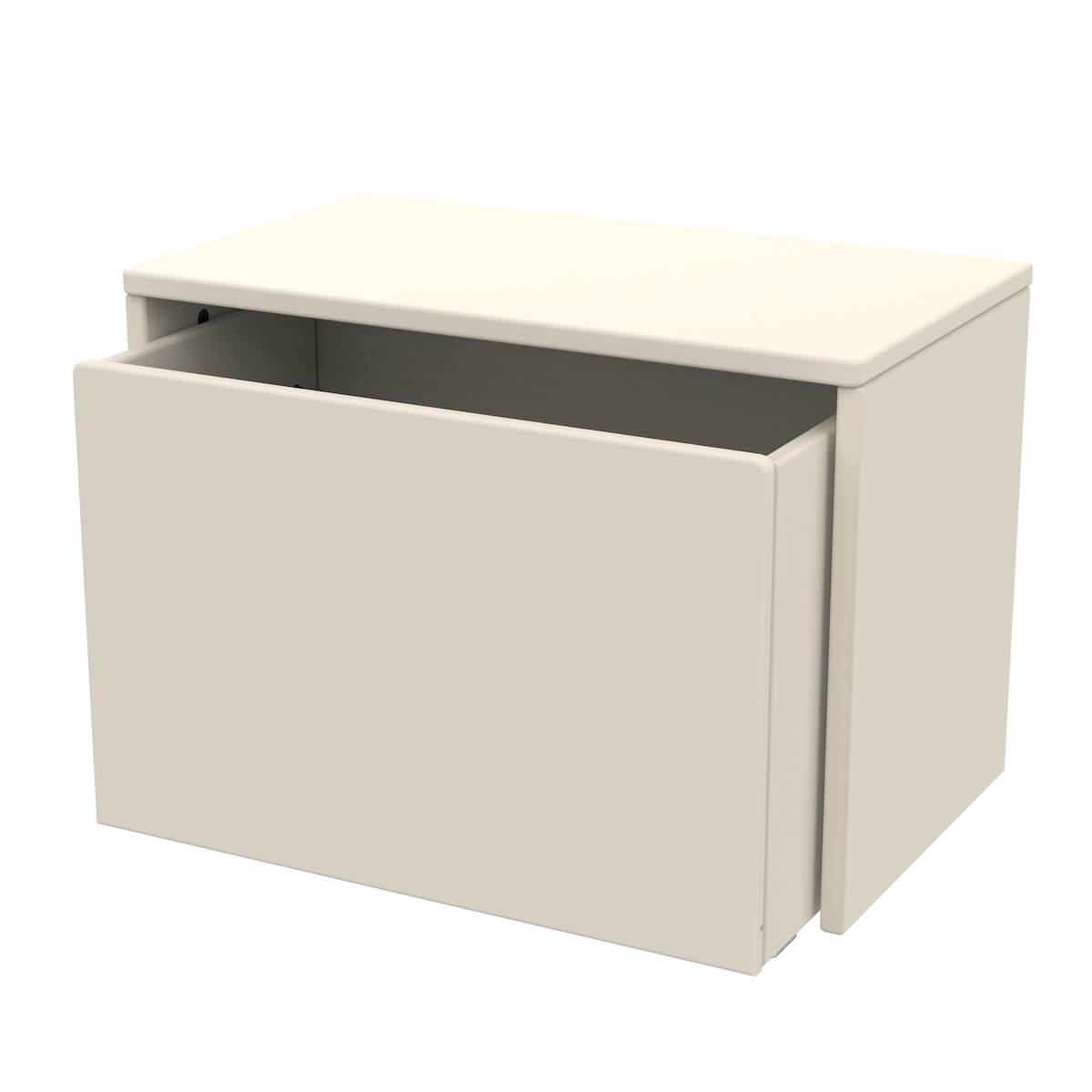 Banco almacenamiento infantil DOTS Flexa crema