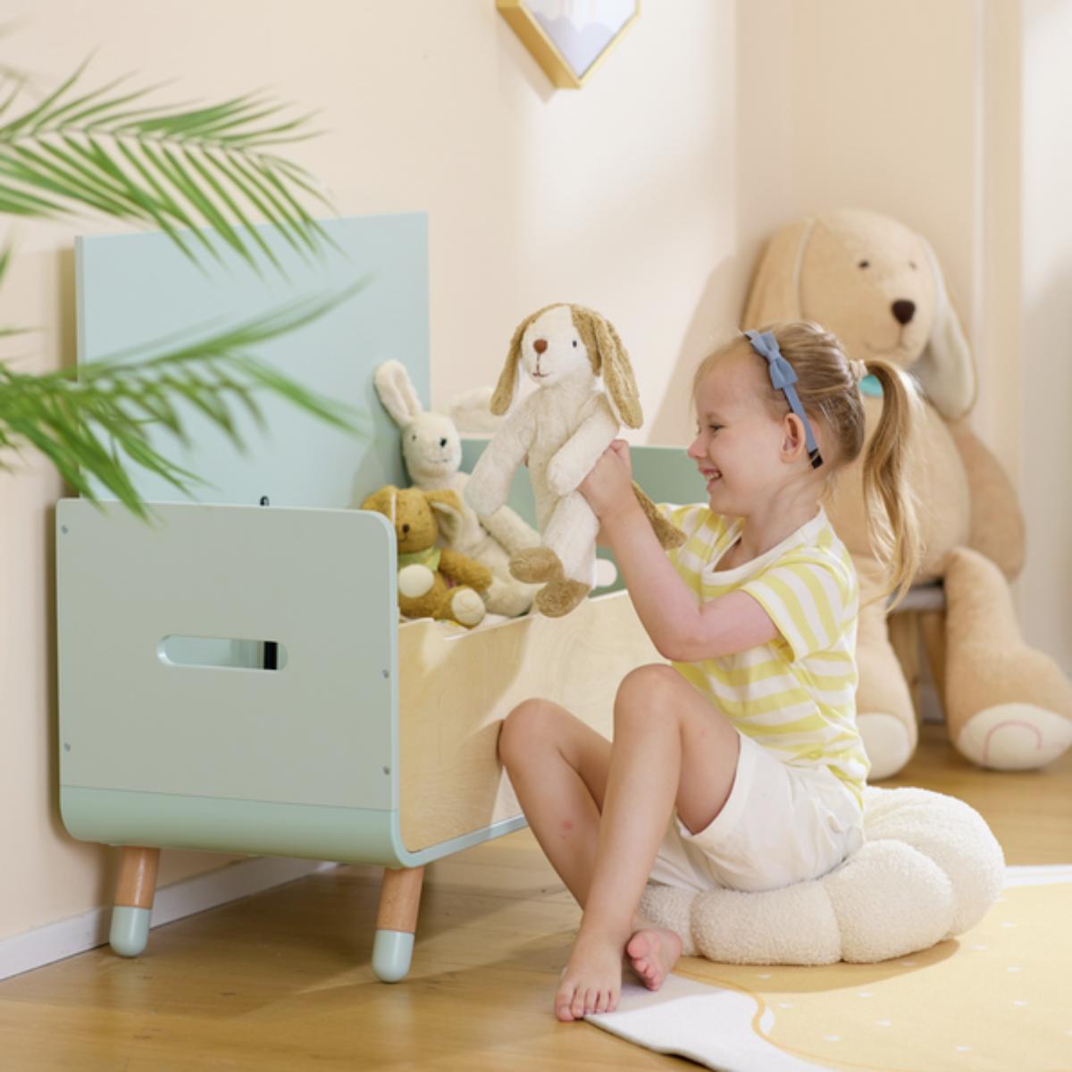 Banco-baúl juguetes 2en1 Hape