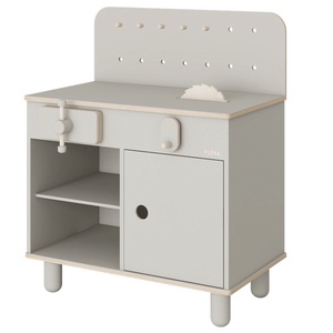 Banco trabajo PLAY Flexa natural grey