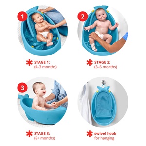 Bañera 3 etapas MOBY Skip Hop azul