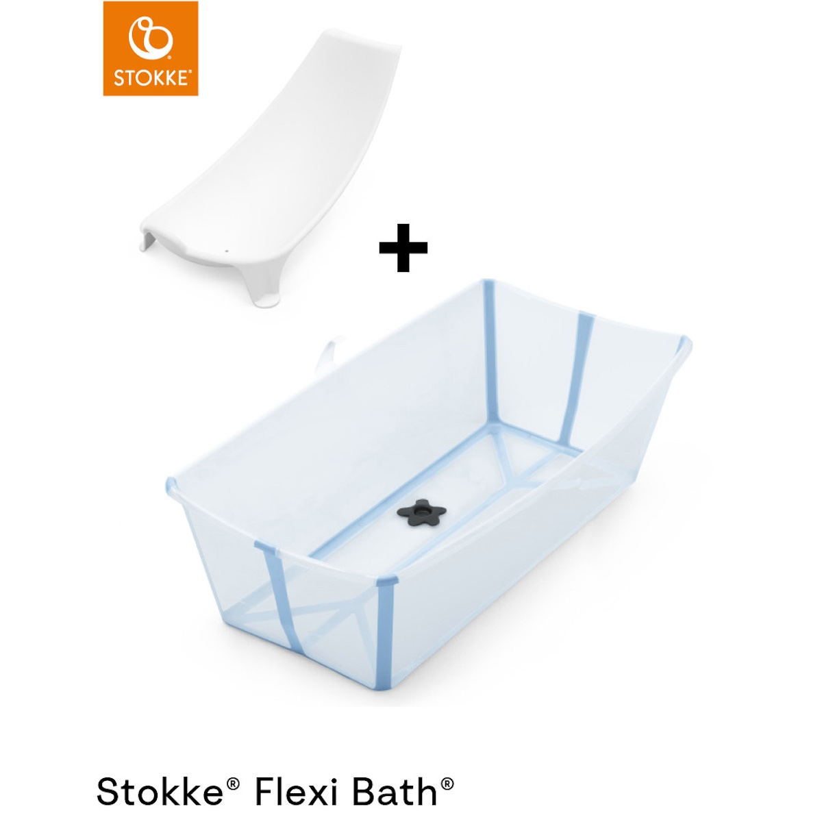 Bañera XL-soporte recién nacido FLEXI BATH Stokke ocean blue