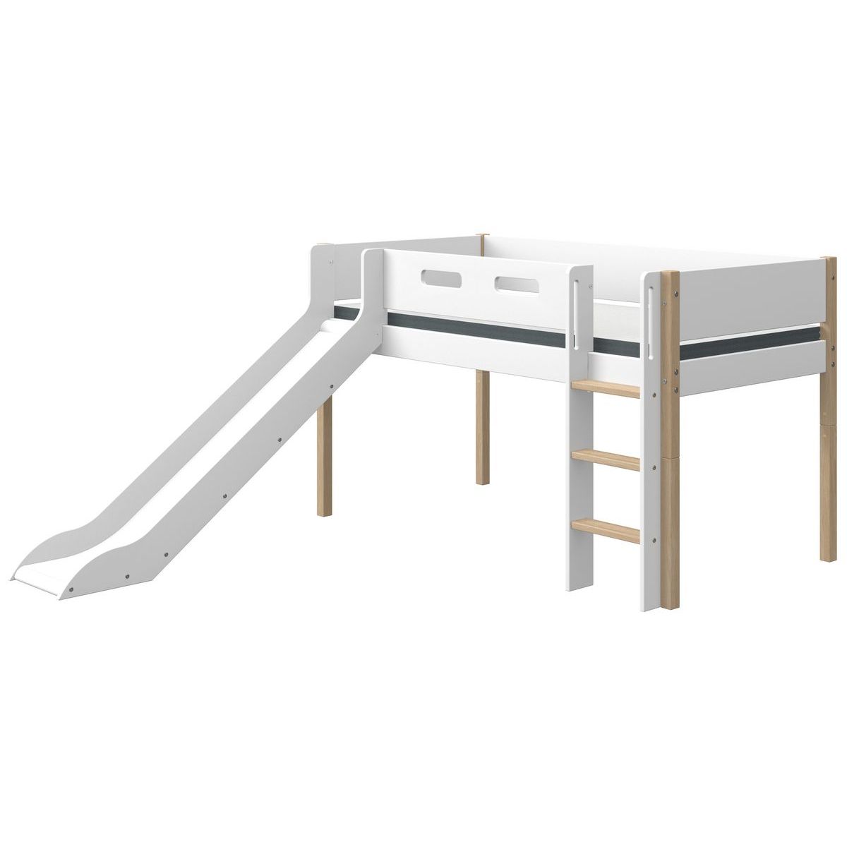 Barrera seguridad 1/2 cama 200cm NOR Flexa blanco