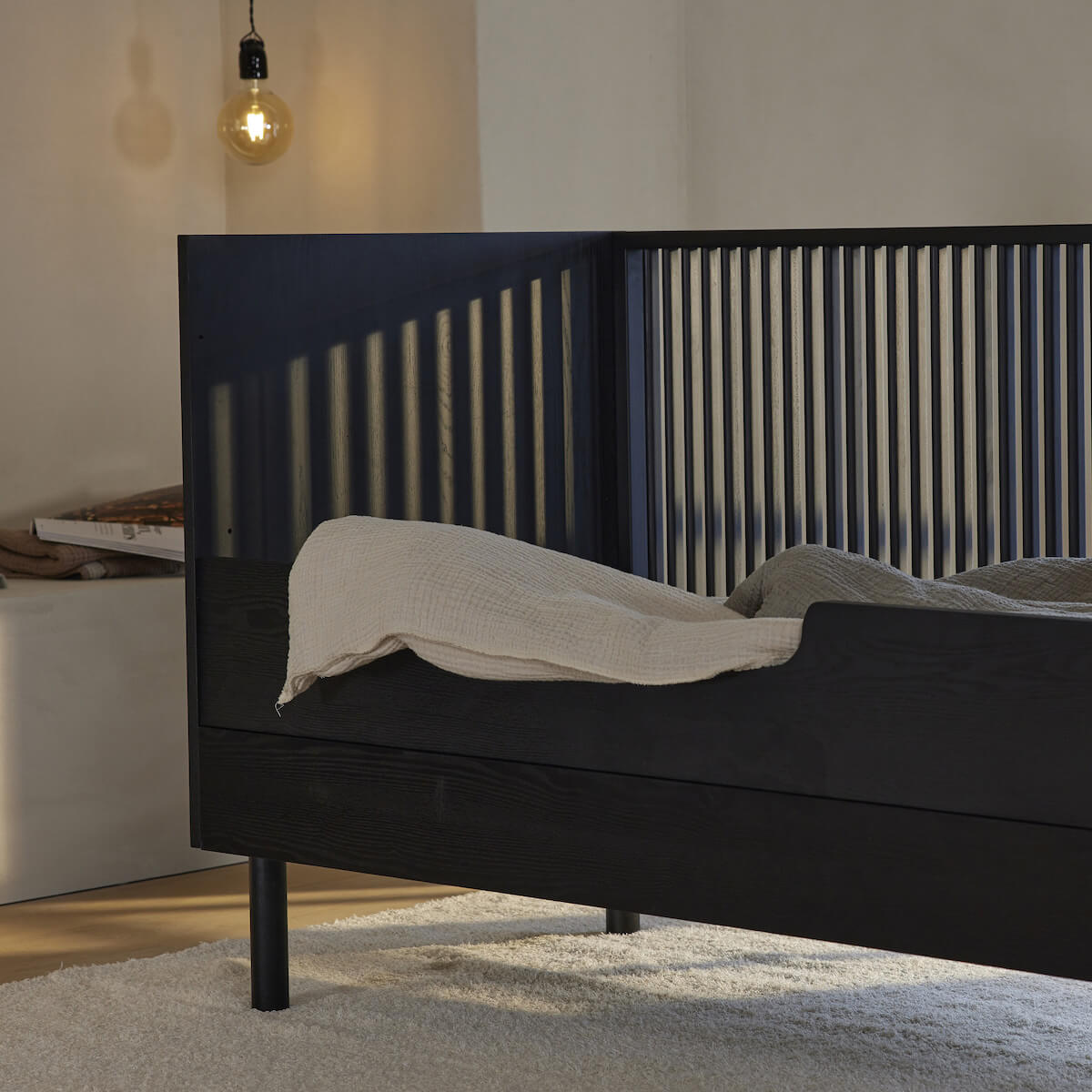 Barrera seguridad 70x140cm HAI NO KI Quax Fresno negro