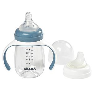 Biberón aprendizaje 2en1 210ml Béaba windy blue