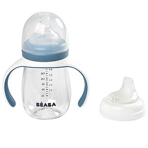 Biberón aprendizaje 2en1 210ml Béaba windy blue