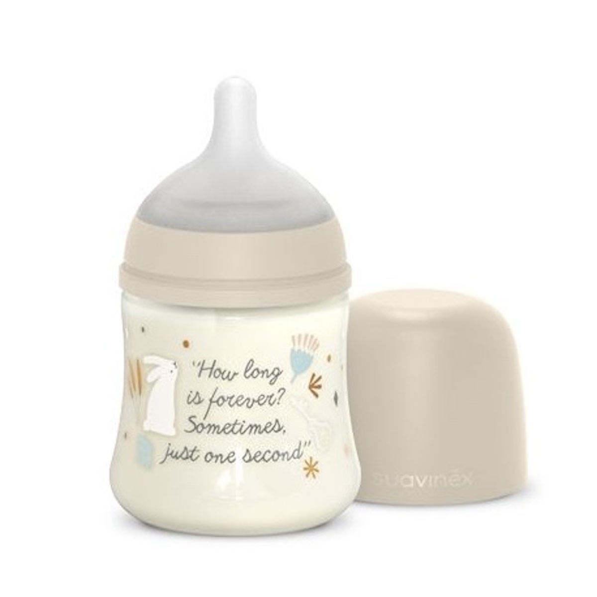 Biberón poliamida 150ml WONDERLAND Suavinex Frase beige