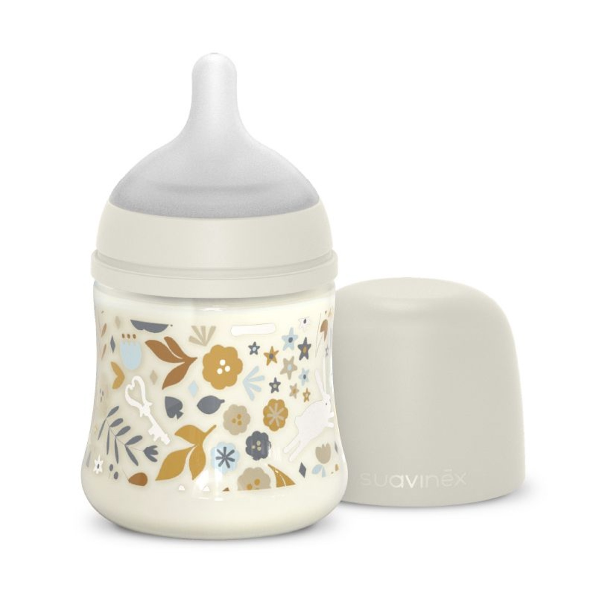Biberón poliamida 150ml WONDERLAND Suavinex Liberty gris