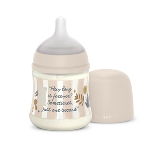 Biberón poliamida 150ml WONDERLAND Suavinex Rayas rosa