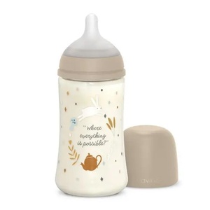 Biberón poliamida 270ml Wonderland Suavinex Frase beige