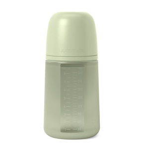 Biberón silicona 240ml COLOUR ESSENCE Suavinex verde