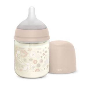 Biberón vidrio 120ml WONDERLAND Suavinex Liberty rosa