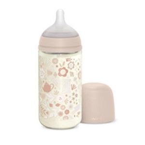 Biberón vidrio 240ml WONDERLAND Suavinex Liberty rosa