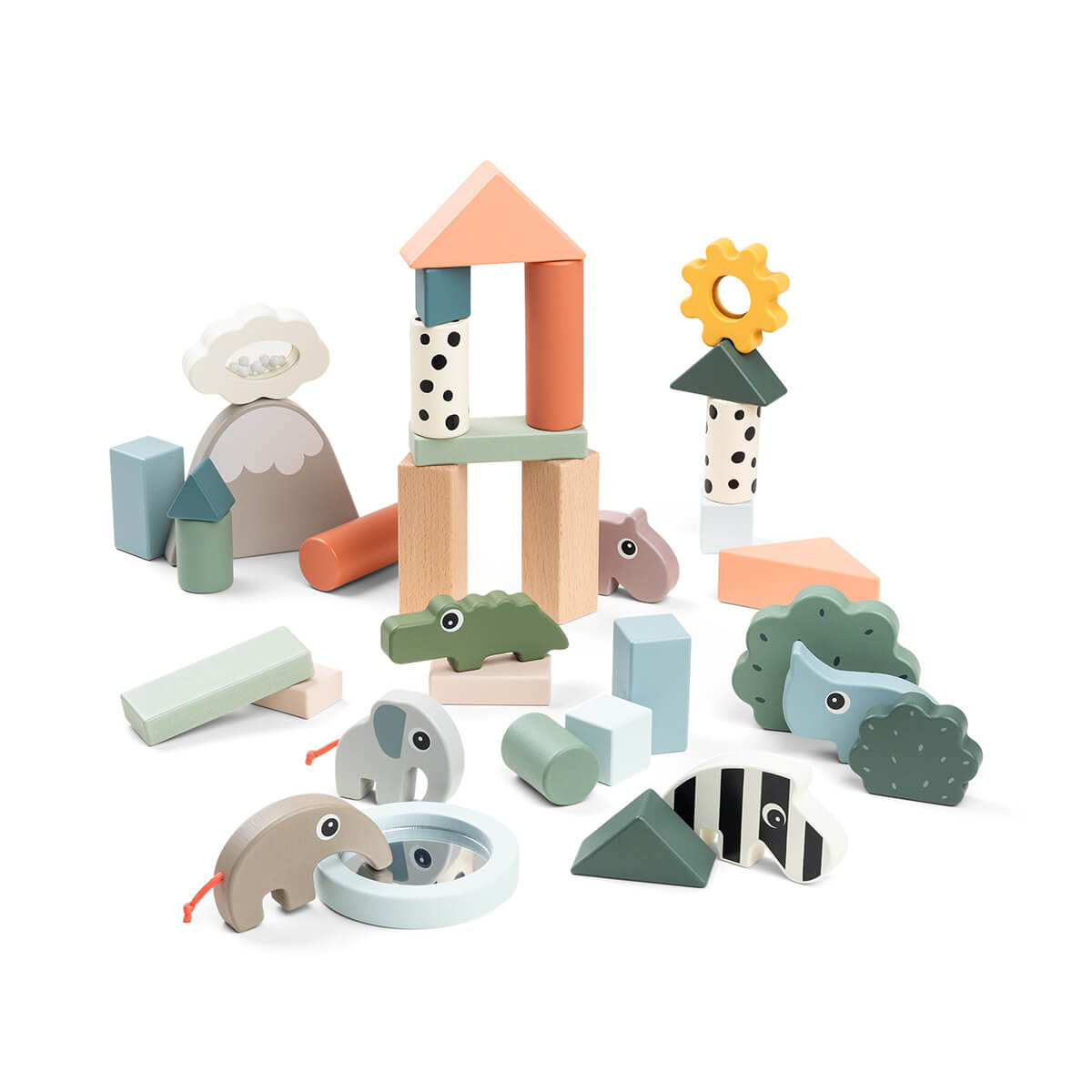 Bloques construcción 34pzas DEER FRIENDS Done by Deer colour mix