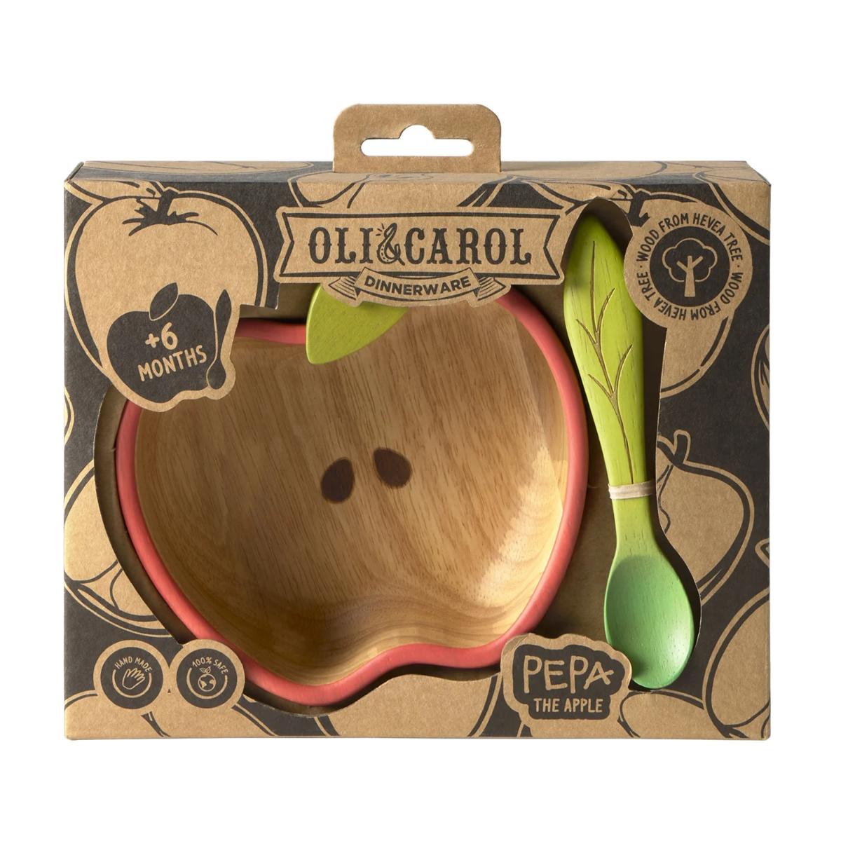 Bol & cuchara PEPA THE APPLE Oli & Carol