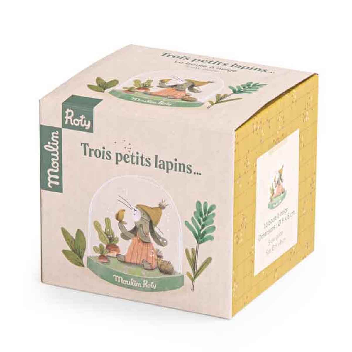 Bola de nieve TROIS PETITS LAPINS Moulin Roty
