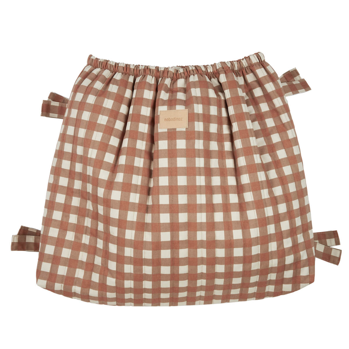 Bolsa almacenaje cochecito HYDE PARK Nobodinoz terracotta checks