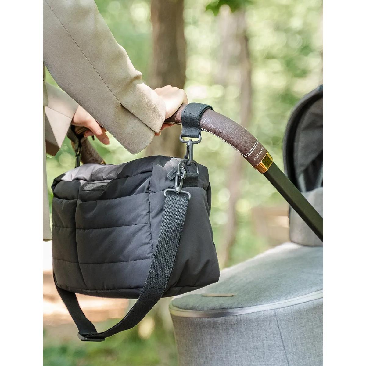 Bolso cambiador acolchado cochecito Done by Deer black