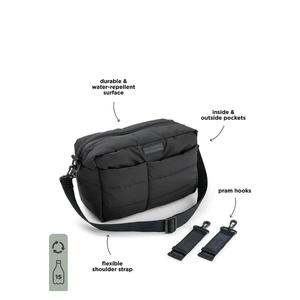 Bolso cambiador acolchado cochecito Done by Deer black