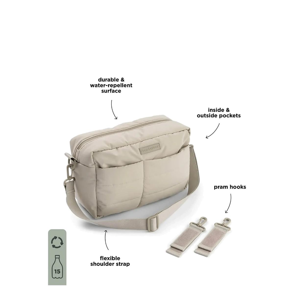 Bolso cambiador acolchado cochecito Done by Deer sand