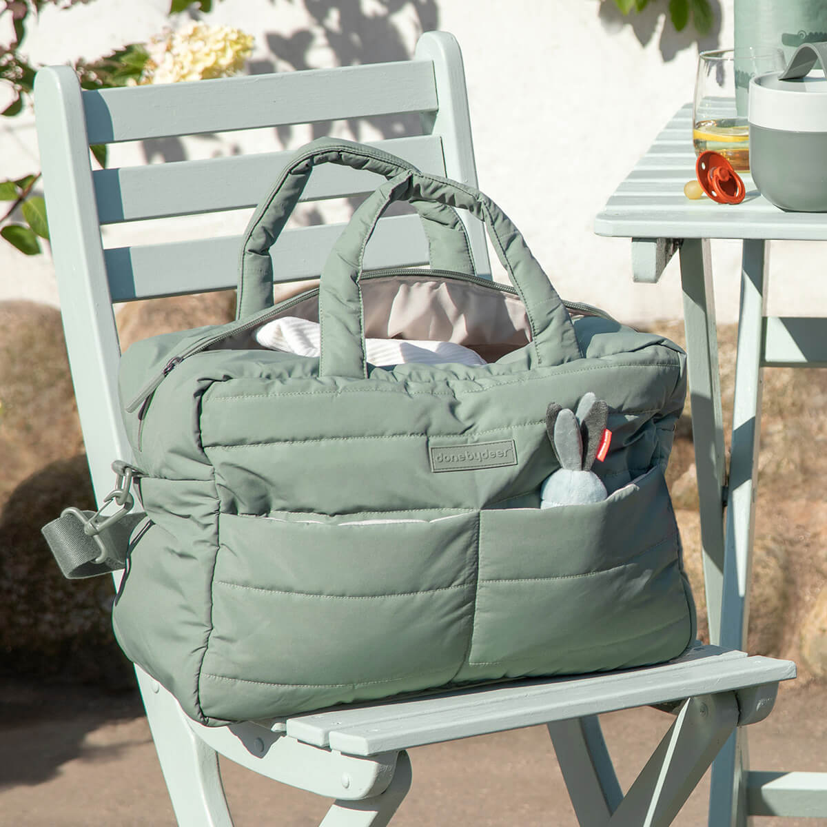 Bolso cambiador acolchado Done by Deer green