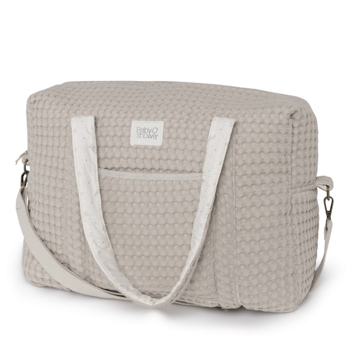 Bolso cambiador CAMILA Babyshower gofre latte