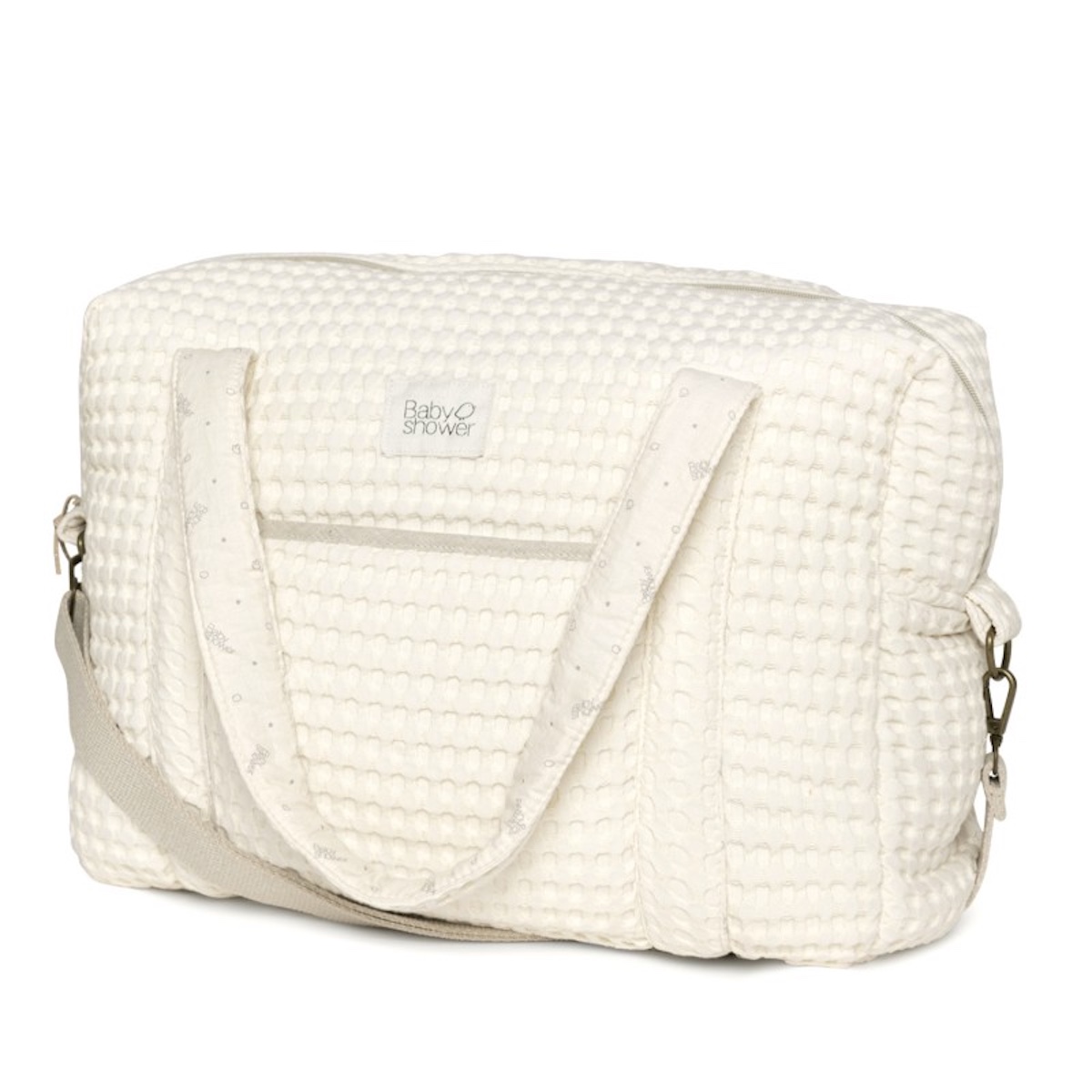 Bolso cambiador CAMILA Babyshower gofre vanilla