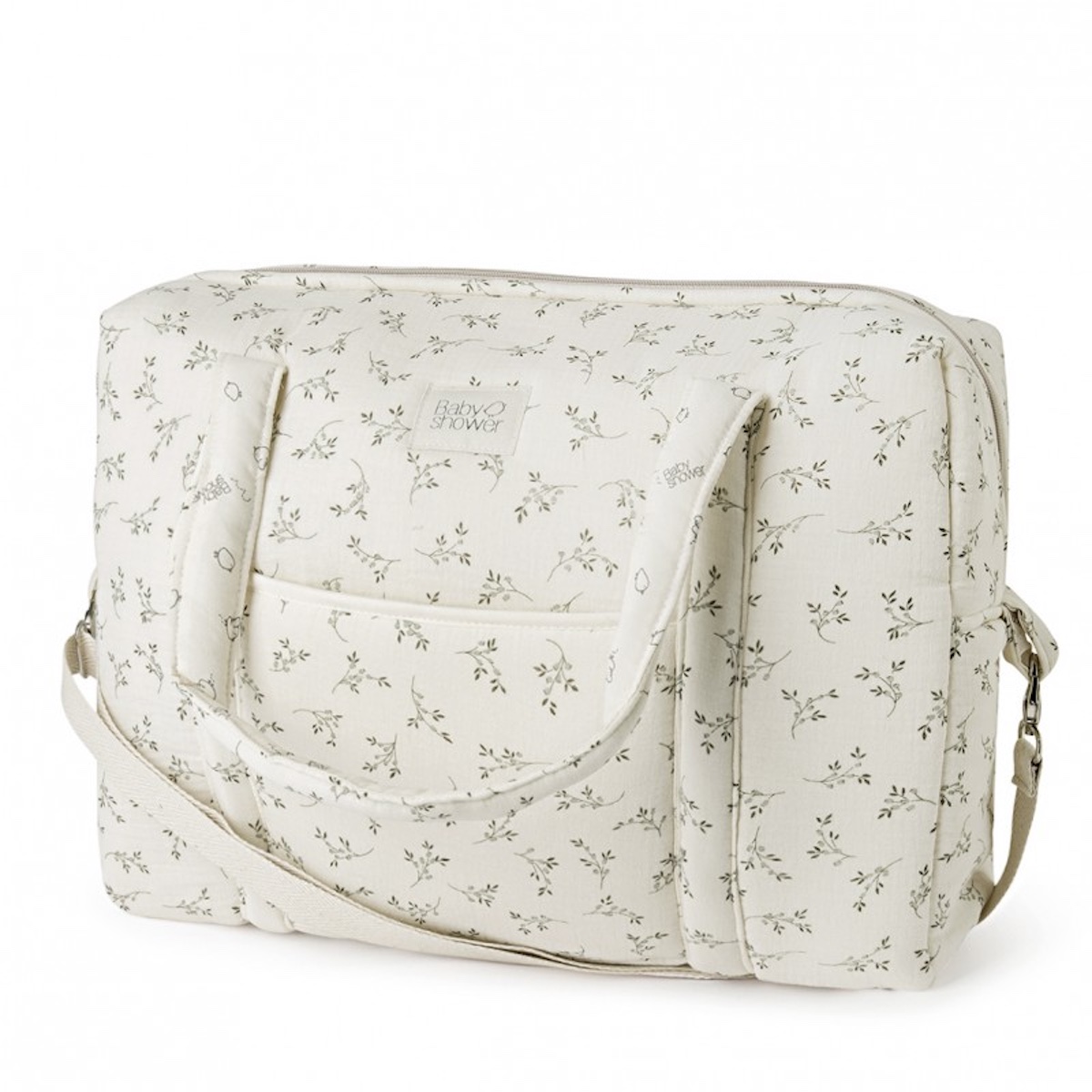 Bolso cambiador CAMILA Babyshower olive bloom