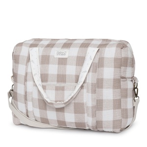 Bolso cambiador CAMILA Babyshower vichy caramel