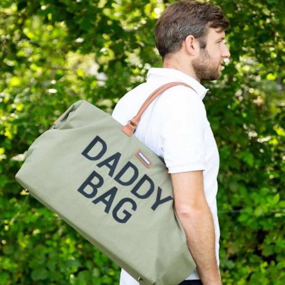 Bolso cambiador DADDY BAG Childhome Lona caqui