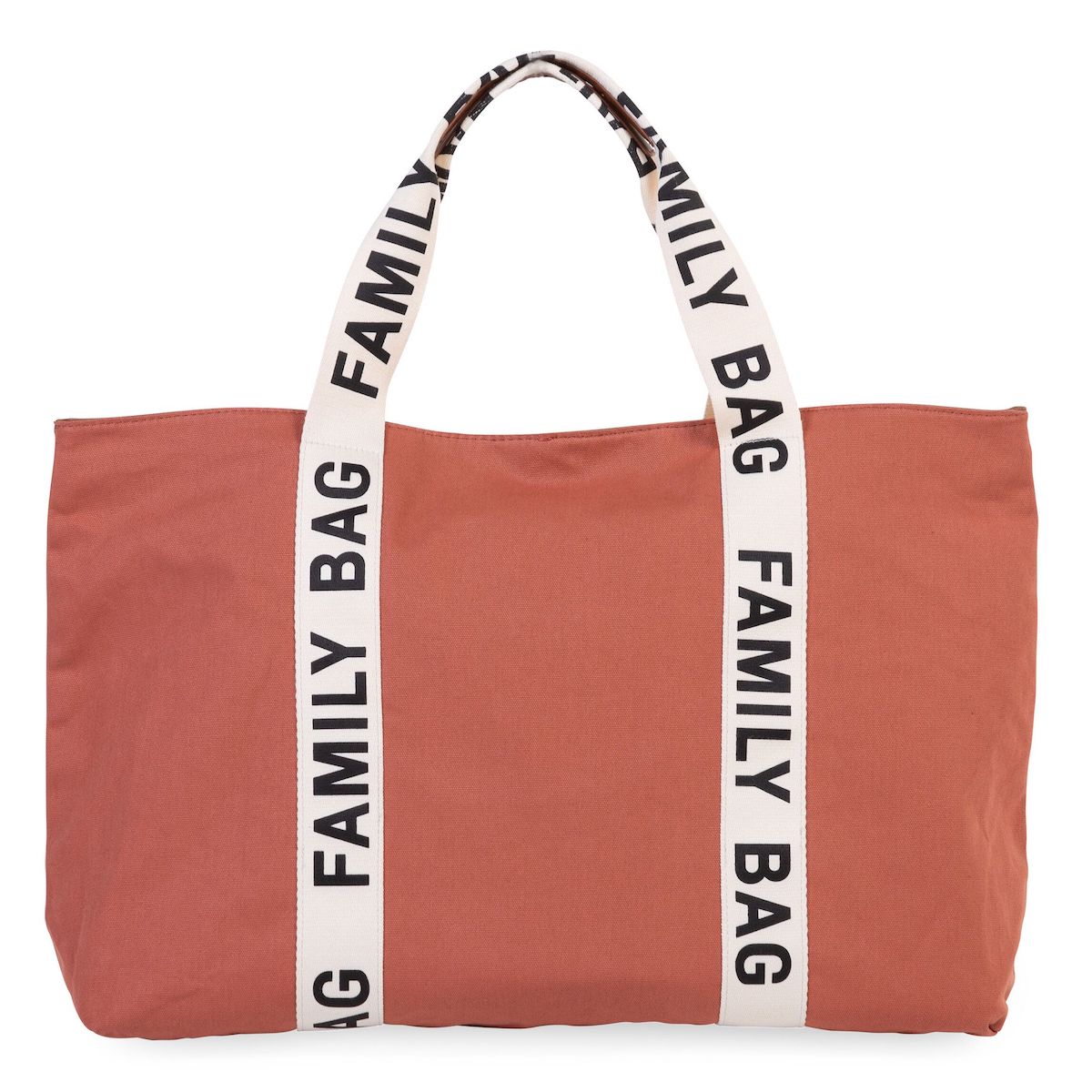 Bolso cambiador FAMILY BAG SIGNATURE Childhome Lona terracotta