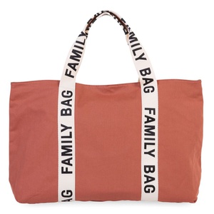Bolso cambiador FAMILY BAG SIGNATURE Childhome Lona terracotta
