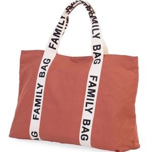 Bolso cambiador FAMILY BAG SIGNATURE Childhome Lona terracotta