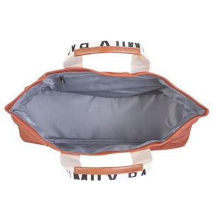 Bolso cambiador FAMILY BAG SIGNATURE Childhome Lona terracotta
