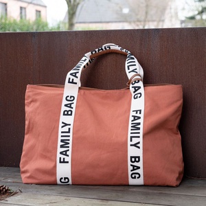 Bolso cambiador FAMILY BAG SIGNATURE Childhome Lona terracotta