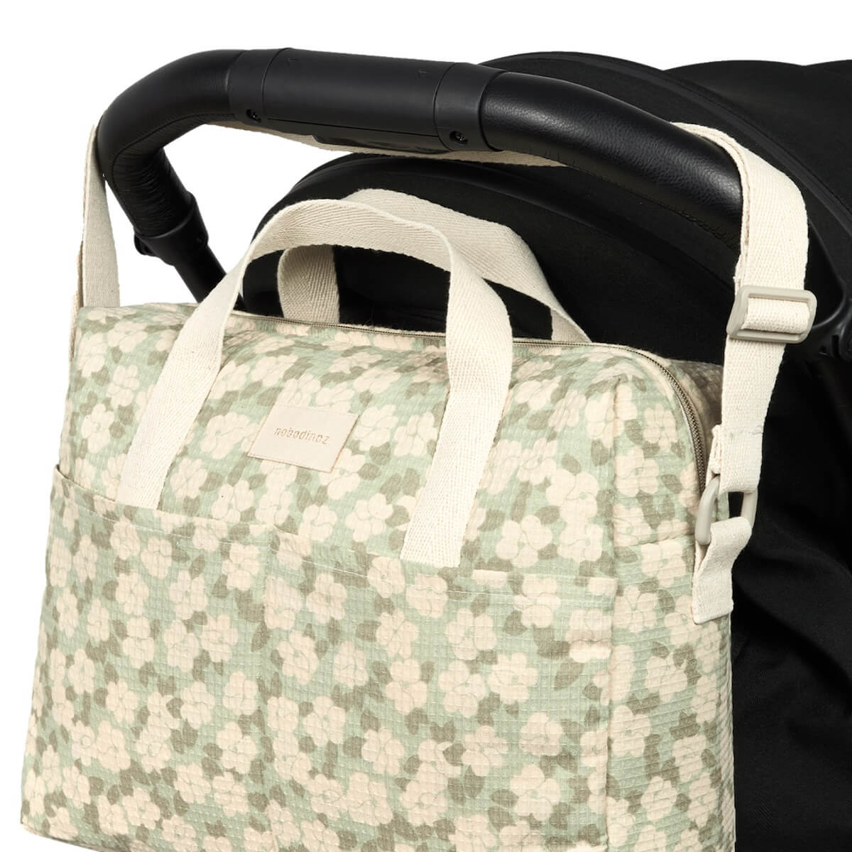 Bolso cambiador GALA Nobodinoz green sakura