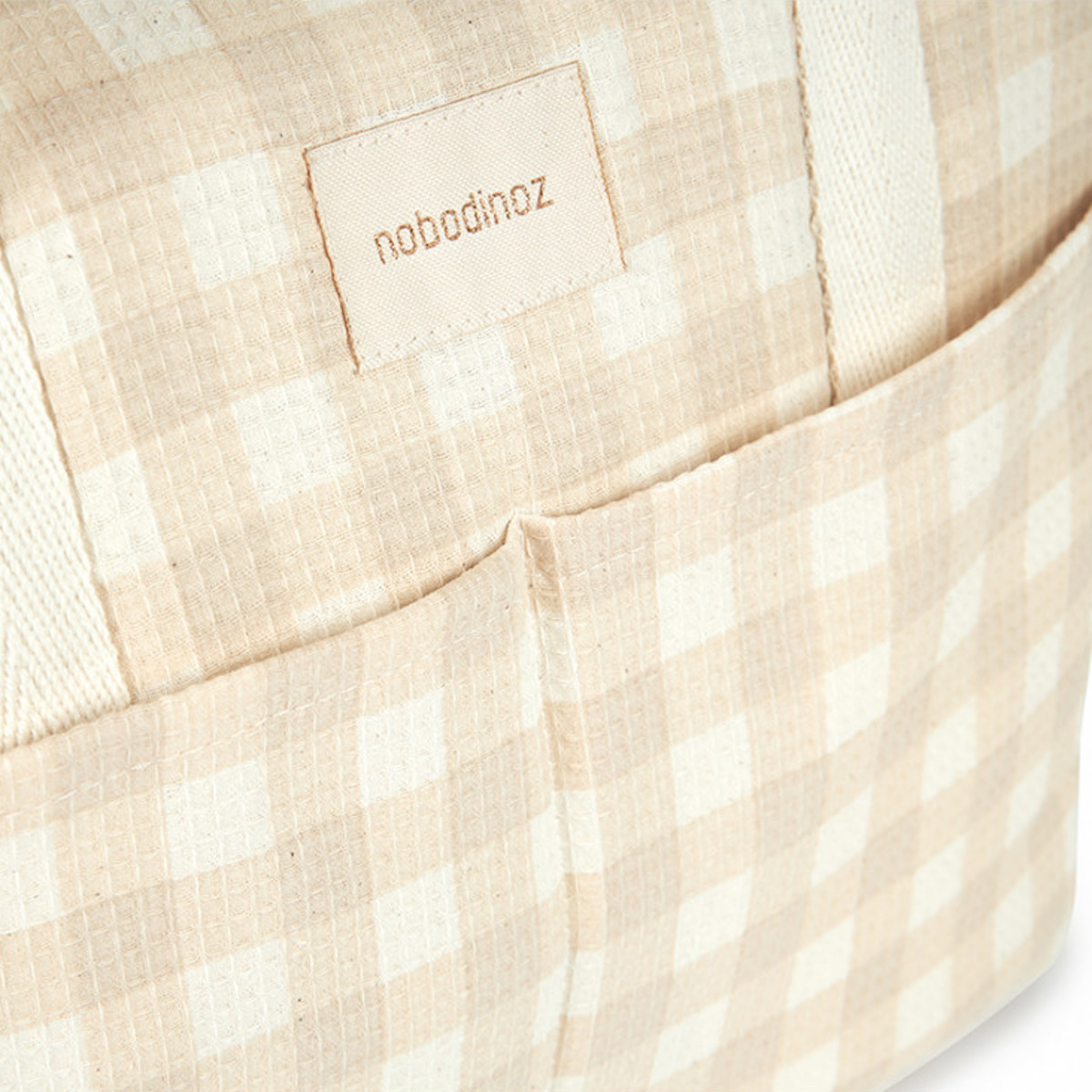 Bolso cambiador GALA Nobodinoz ivory checks