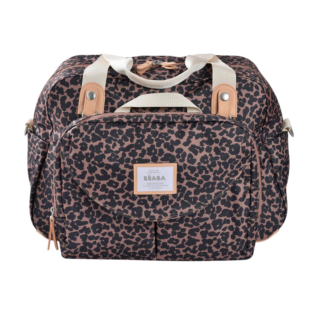 Bolso cambiador GENÈVE II  Béaba Edición limitada Leopardo