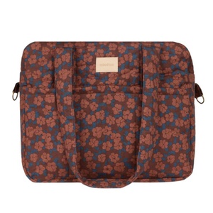 Bolso cambiador impermeable HYDE PARK Nobodinoz maroon poppies