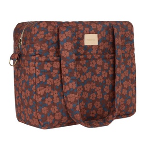 Bolso cambiador impermeable HYDE PARK Nobodinoz maroon poppies