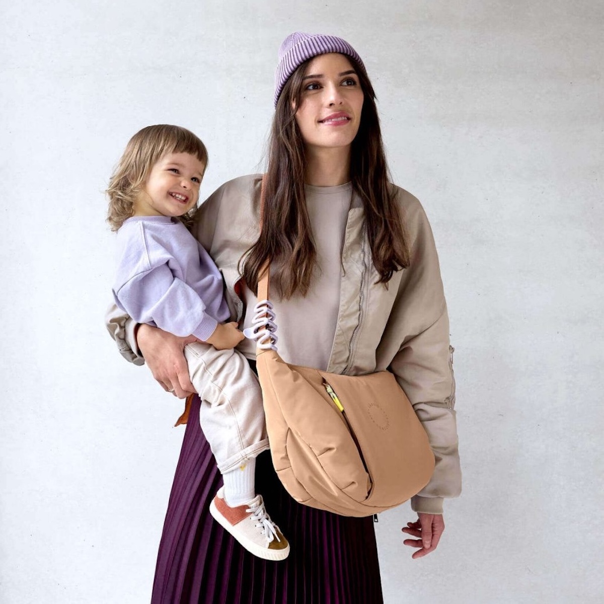 Bolso cambiador Lunua GREEN LABEL Laessig almond