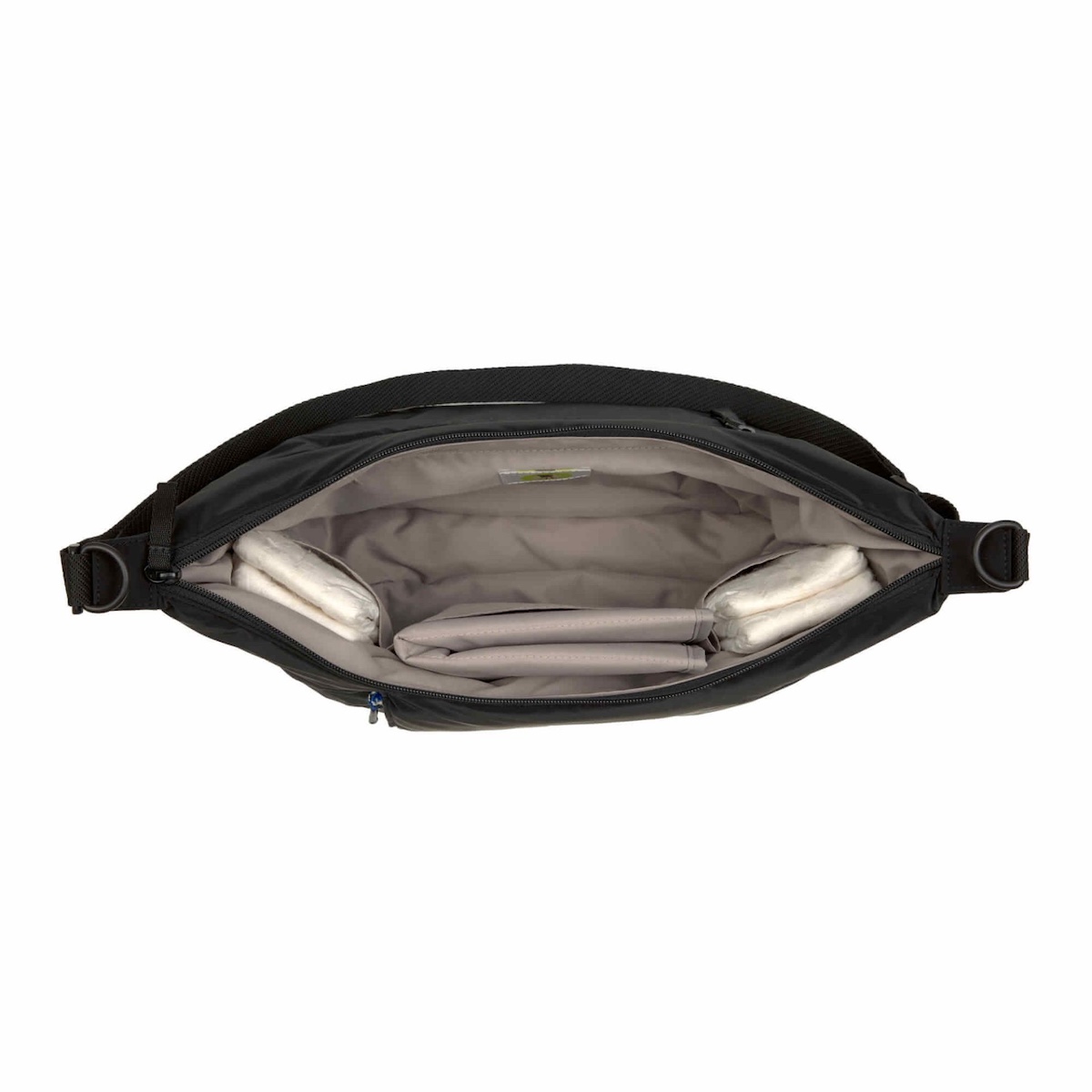 Bolso cambiador Lunua GREEN LABEL Laessig negro