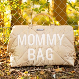 Bolso cambiador MOMMY BAG Childhome Acolchado beige
