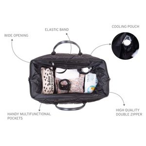 Bolso cambiador MOMMY BAG Childhome Acolchado negro