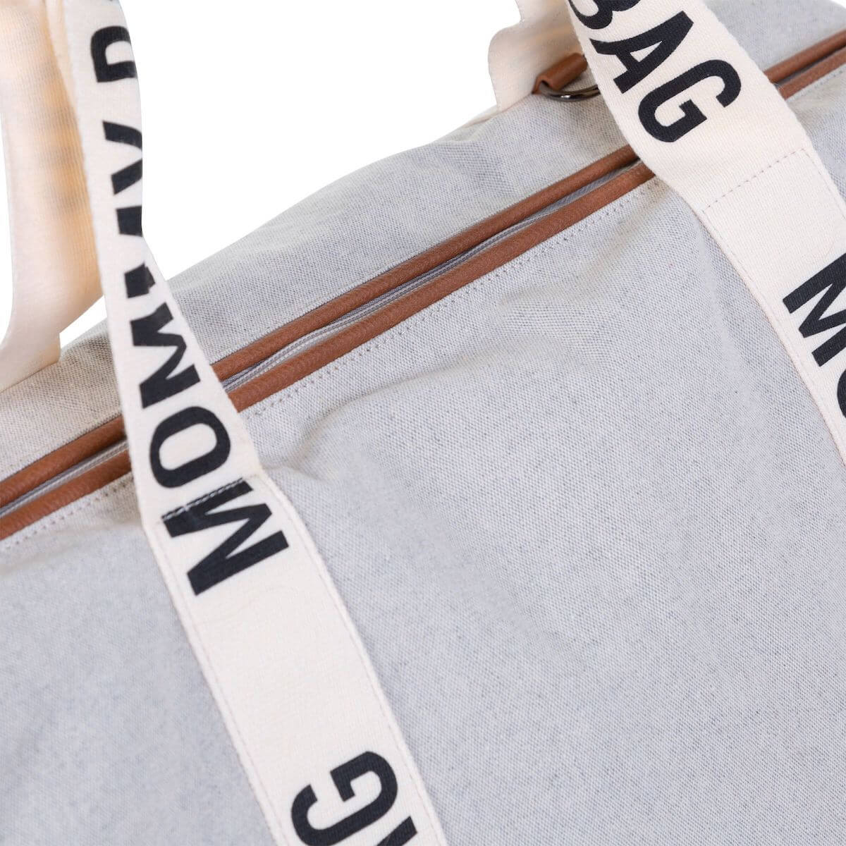 Bolso cambiador MOMMY BAG SIGNATURE Childhome Lona crudo