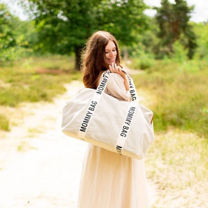 Bolso cambiador MOMMY BAG SIGNATURE Childhome Lona crudo