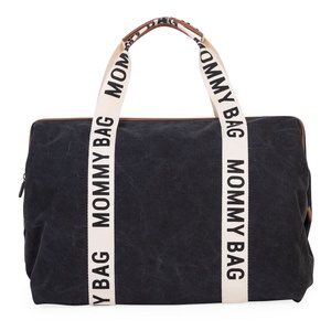 Bolso cambiador MOMMY BAG SIGNATURE Childhome Lona negro