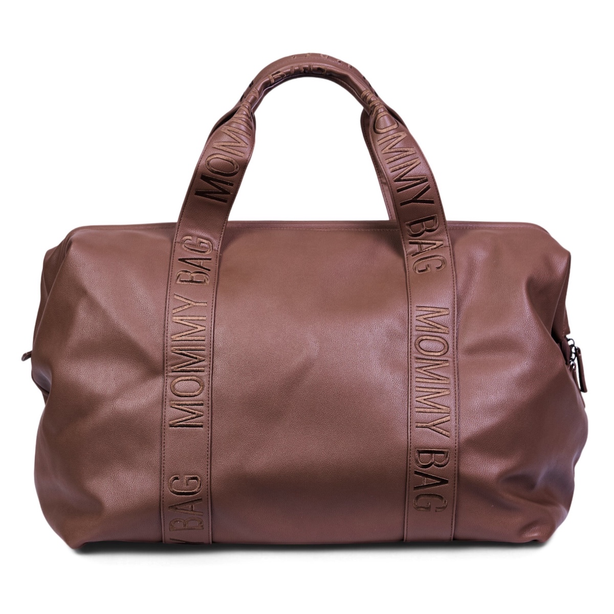 Bolso cambiador MOMMY BAG SIGNATURE Childhome polipiel marrón oscuro