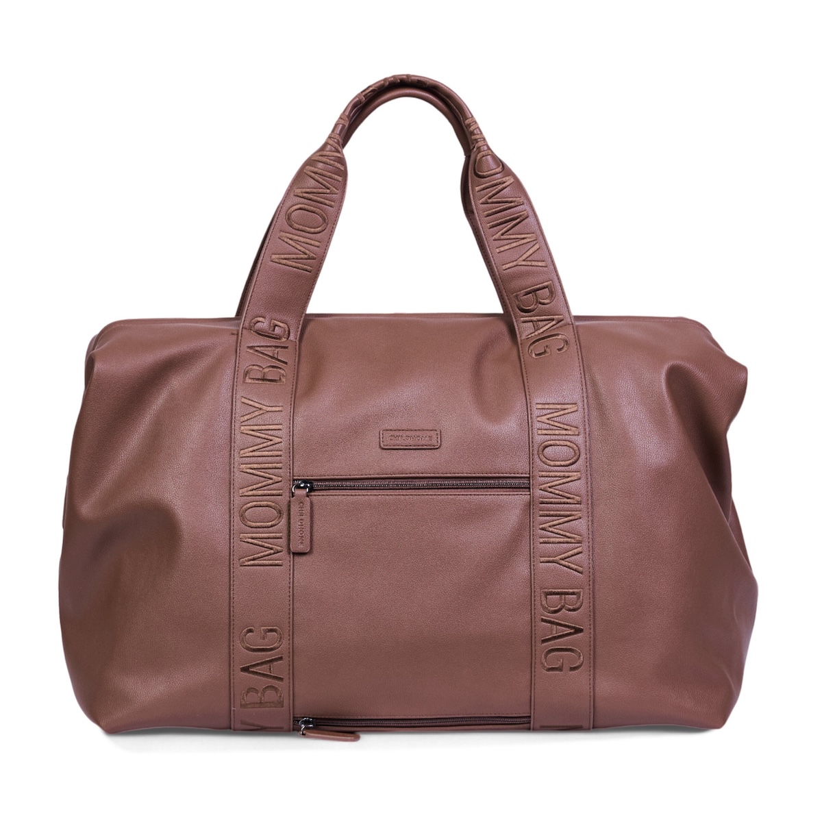 Bolso cambiador MOMMY BAG SIGNATURE Childhome polipiel marrón oscuro