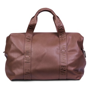 Bolso cambiador MOMMY BAG SIGNATURE Childhome polipiel marrón oscuro