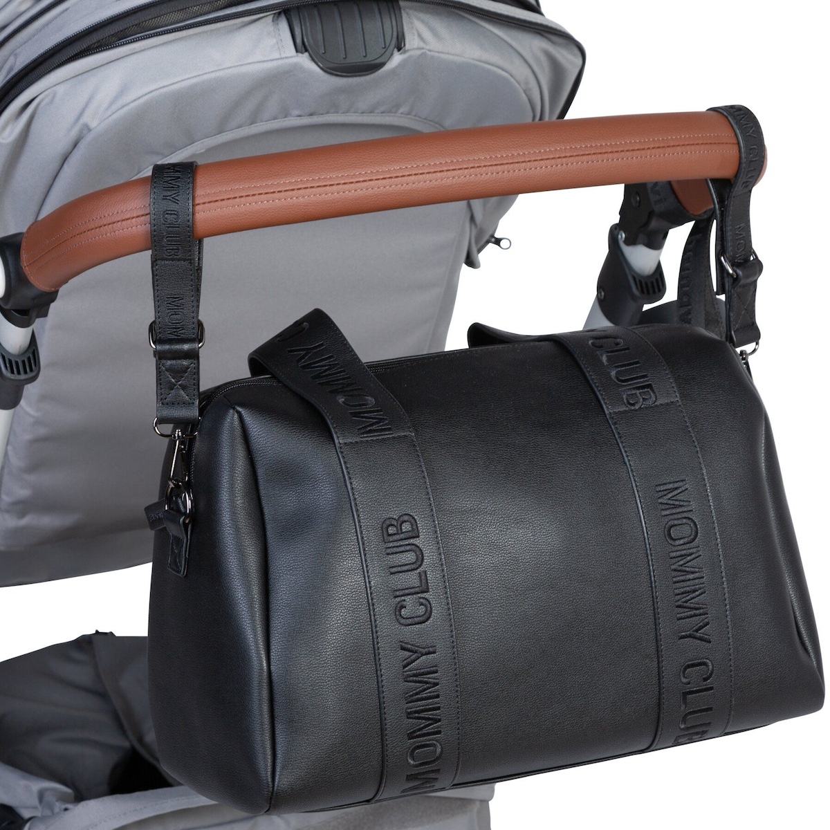 Bolso cambiador  MOMMY CLUB SIGNATURE Childhome polipiel negro